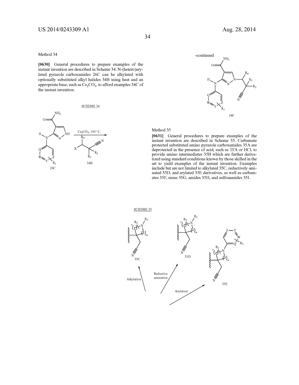CYCLOALKYLNITRILE PYRAZOLE CARBOXAMIDES AS JANUS KINASE INHIBITORS - diagram, schematic, and image 35