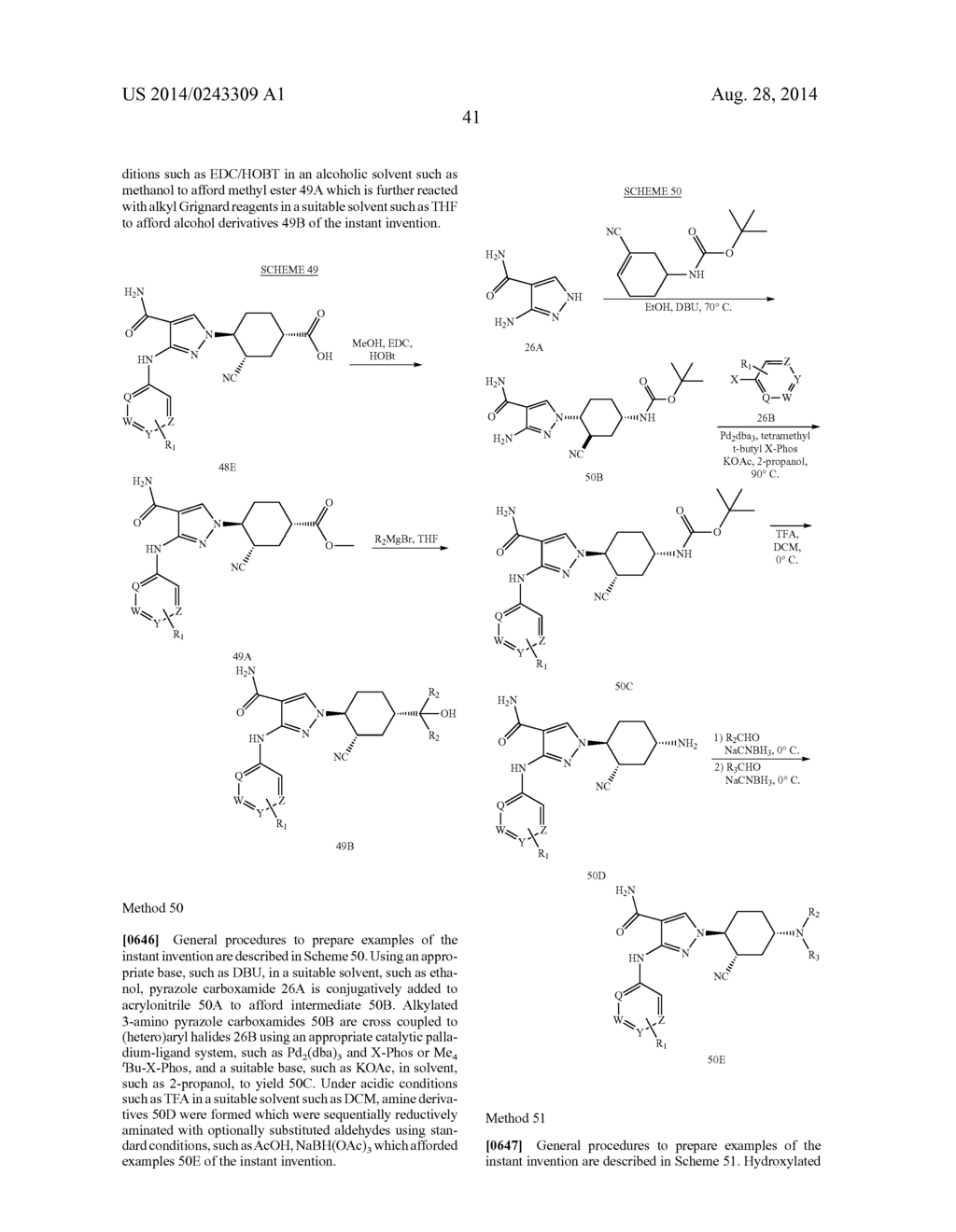 CYCLOALKYLNITRILE PYRAZOLE CARBOXAMIDES AS JANUS KINASE INHIBITORS - diagram, schematic, and image 42