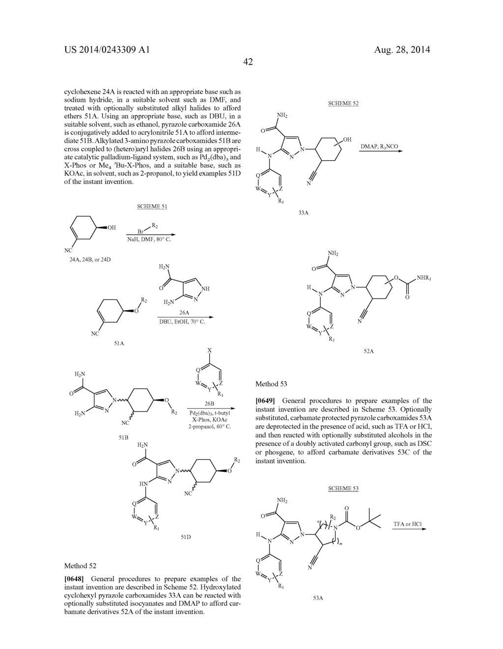 CYCLOALKYLNITRILE PYRAZOLE CARBOXAMIDES AS JANUS KINASE INHIBITORS - diagram, schematic, and image 43