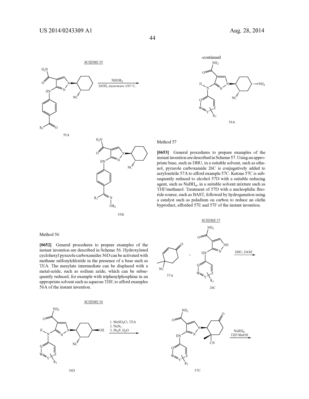 CYCLOALKYLNITRILE PYRAZOLE CARBOXAMIDES AS JANUS KINASE INHIBITORS - diagram, schematic, and image 45