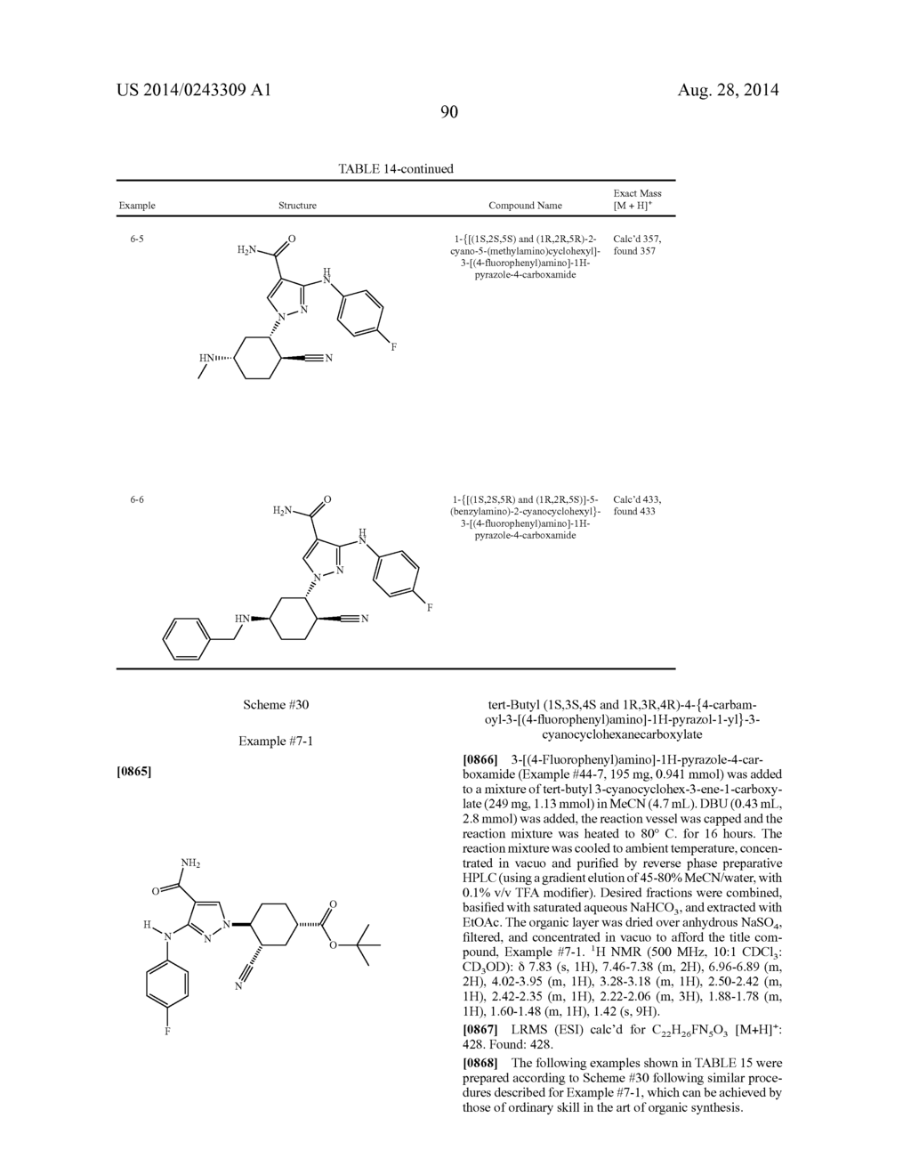 CYCLOALKYLNITRILE PYRAZOLE CARBOXAMIDES AS JANUS KINASE INHIBITORS - diagram, schematic, and image 91