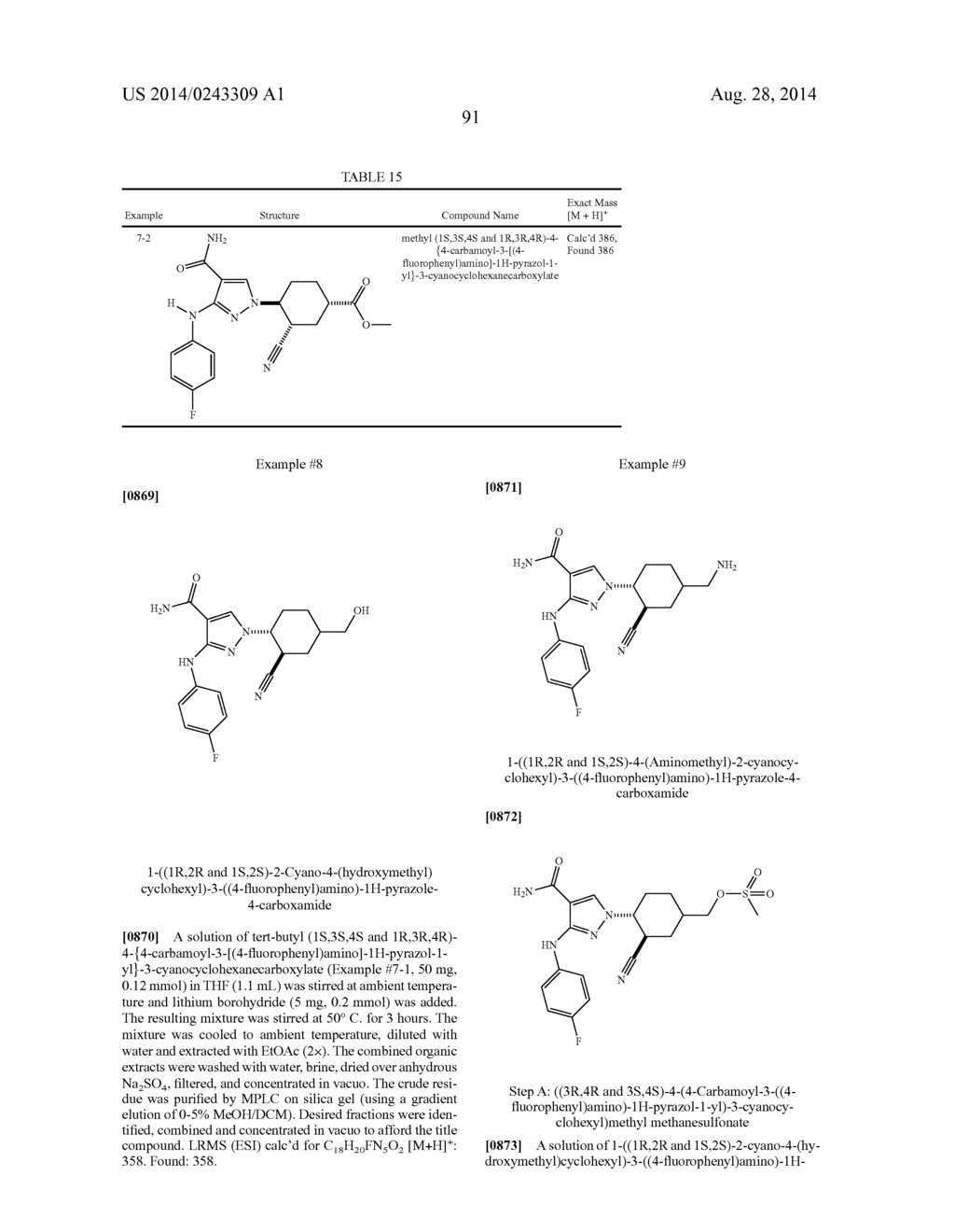 CYCLOALKYLNITRILE PYRAZOLE CARBOXAMIDES AS JANUS KINASE INHIBITORS - diagram, schematic, and image 92