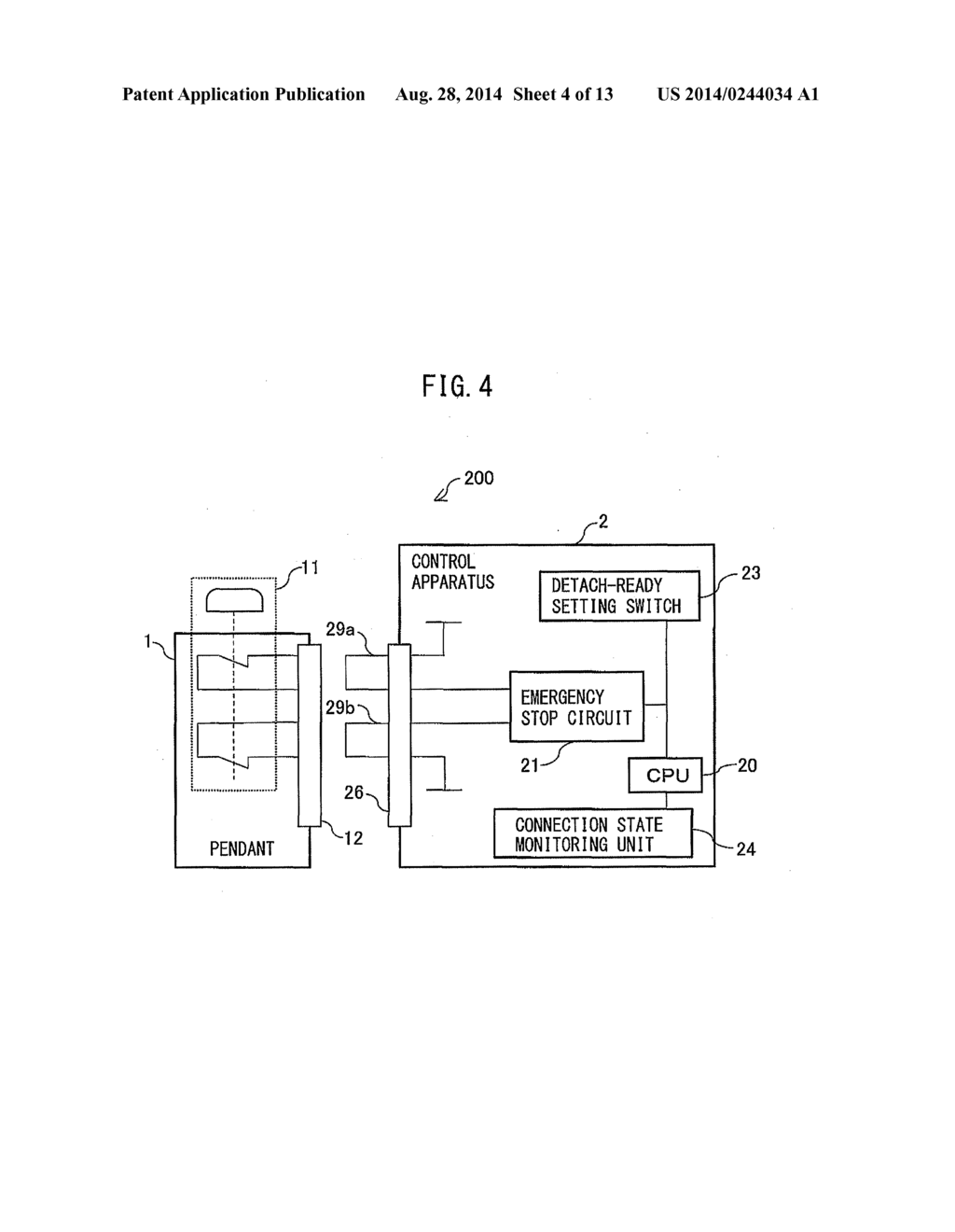 CONTROL SYSTEM EQUIPPED WITH DETACHABLE CONTROL PANEL - diagram, schematic, and image 05