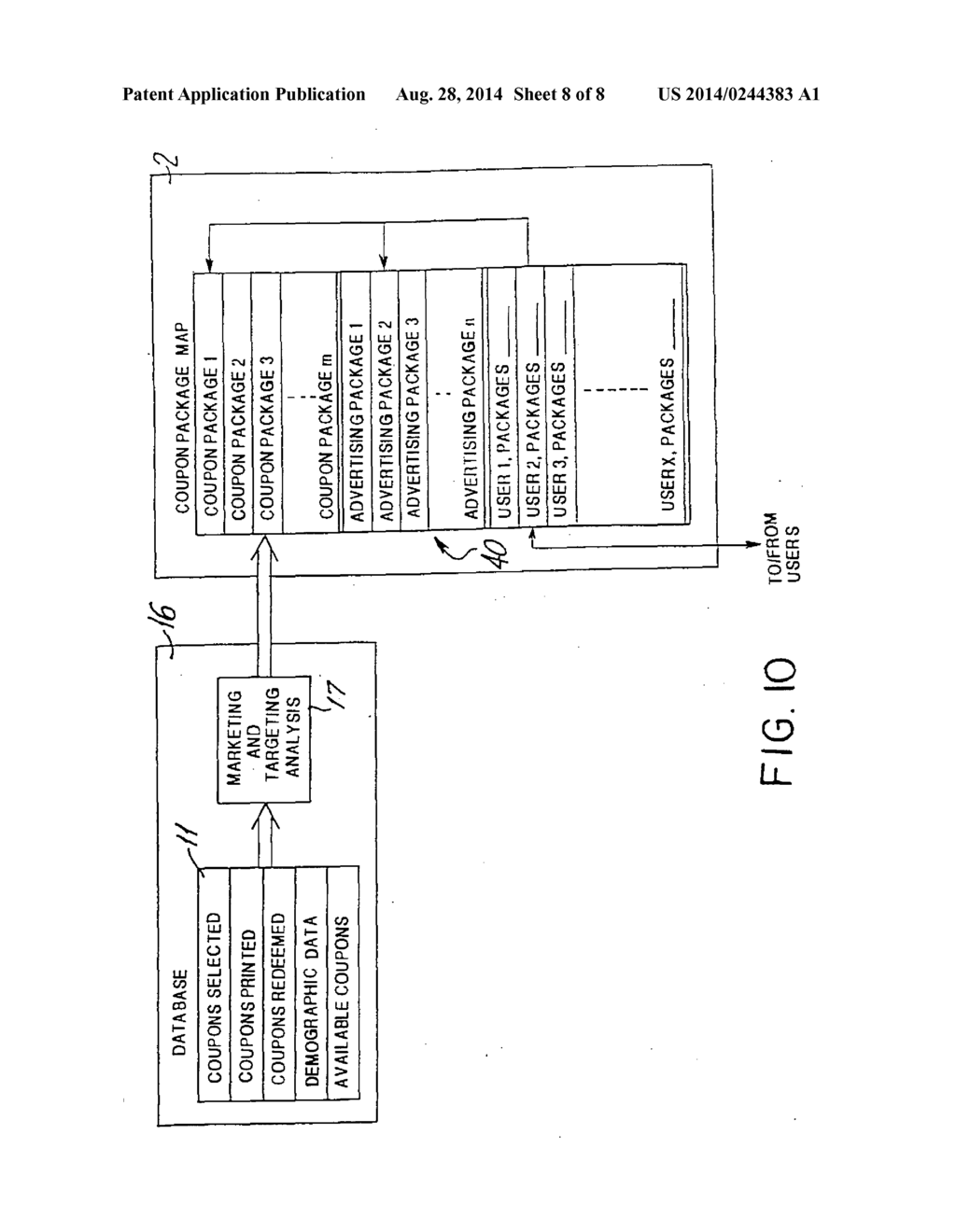 METHOD AND SYSTEM FOR ELECTRONIC DISTRIBUTION OF PRODUCT REDEMPTION     COUPONS - diagram, schematic, and image 09