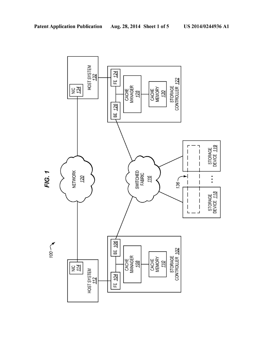 MAINTAINING CACHE COHERENCY BETWEEN STORAGE CONTROLLERS - diagram, schematic, and image 02