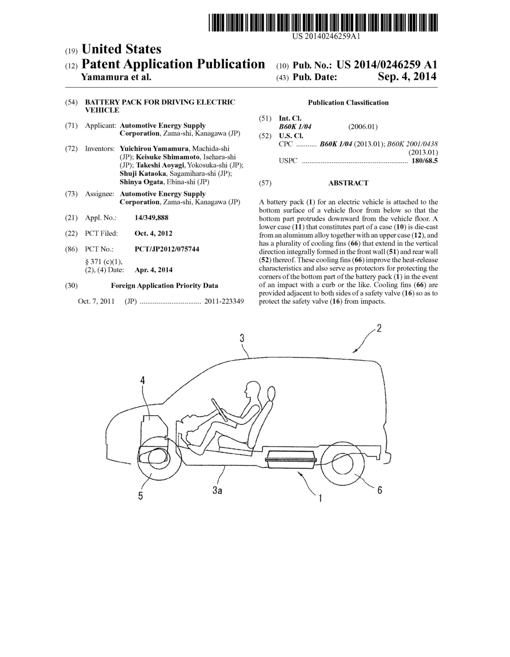 BATTERY PACK FOR DRIVING ELECTRIC VEHICLE - diagram, schematic, and image 01