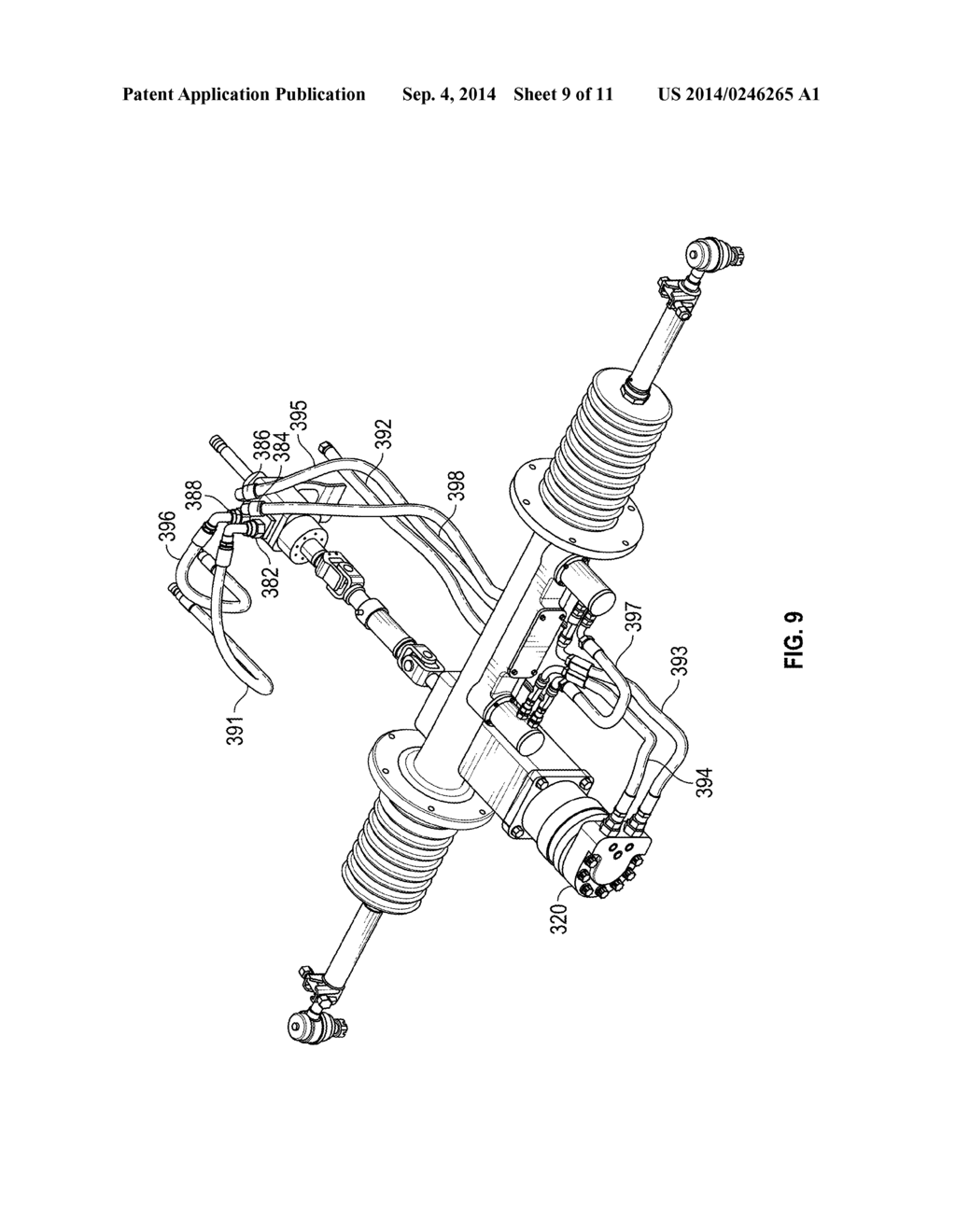 HYDRAULIC MOTOR DRIVEN RACK AND PINION STEERING ASSEMBLY - diagram, schematic, and image 10