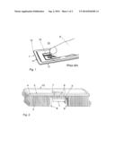 PIECE OF FURNITURE WITH AN ELECTRONIC SWITCHING ELEMENT FOR  AN AIRLINER diagram and image