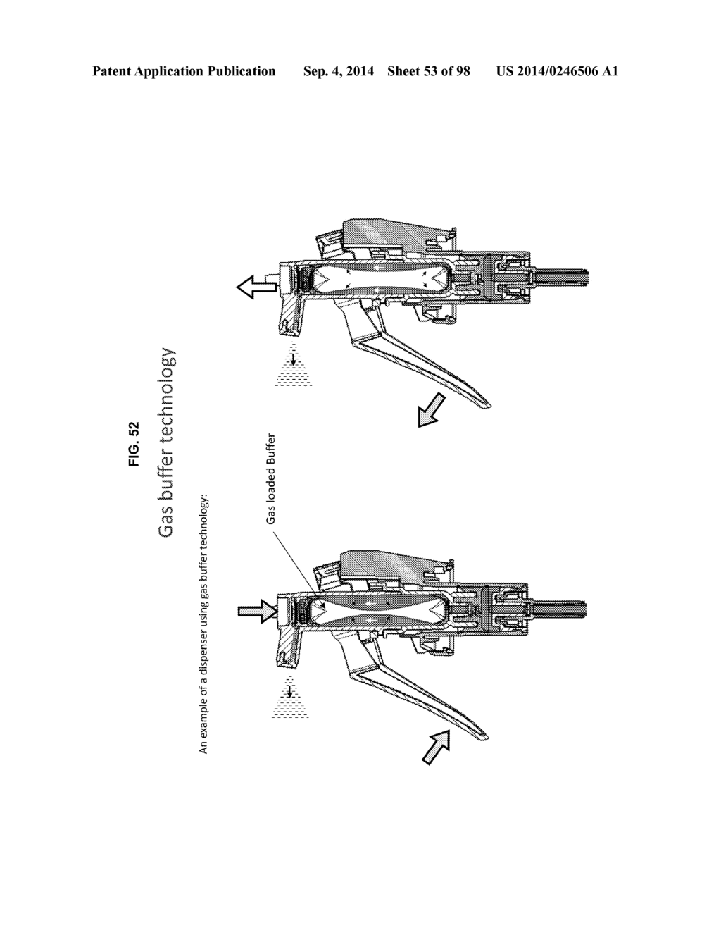 SYSTEMS AND METHODS TO PRECISELY CONTROL OUTPUT PRESSURE IN BUFFERED     SPRAYERS (DuO1) - diagram, schematic, and image 54