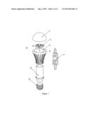 MANUFACTURING METHOD OF LAMP HOUSING TYPE HEAT-SINK, LAMP HOUSING TYPE     HEAT-SINK AND LED LIGHTING DEVICE diagram and image