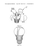 MANUFACTURING METHOD OF LAMP HOUSING TYPE HEAT-SINK, LAMP HOUSING TYPE     HEAT-SINK AND LED LIGHTING DEVICE diagram and image