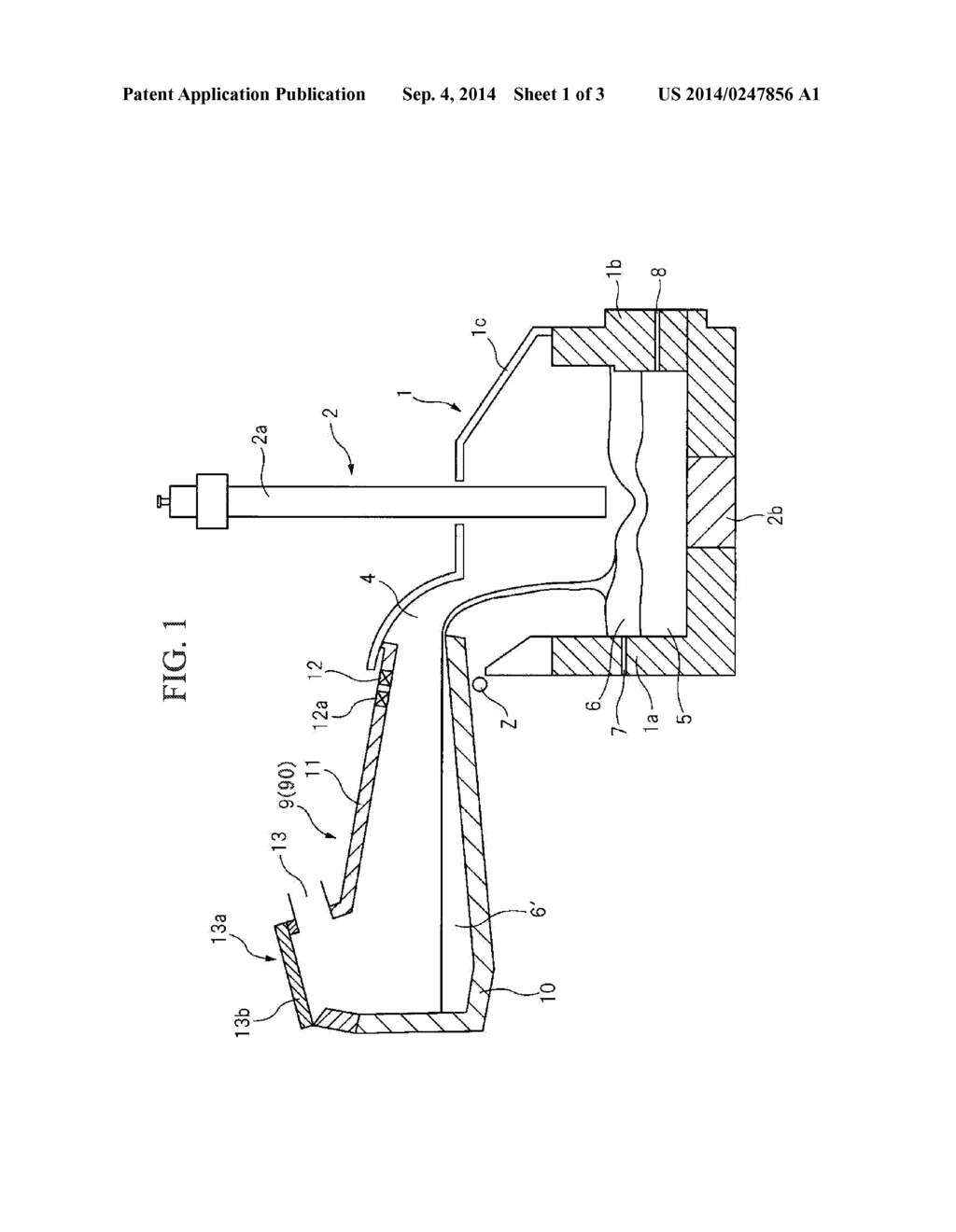 SLAG-SUPPLYING CONTAINER FOR USE IN ELECTRIC FURNACE FOR REDUCTION     PROCESSING OF STEEL-MAKING SLAG - diagram, schematic, and image 02