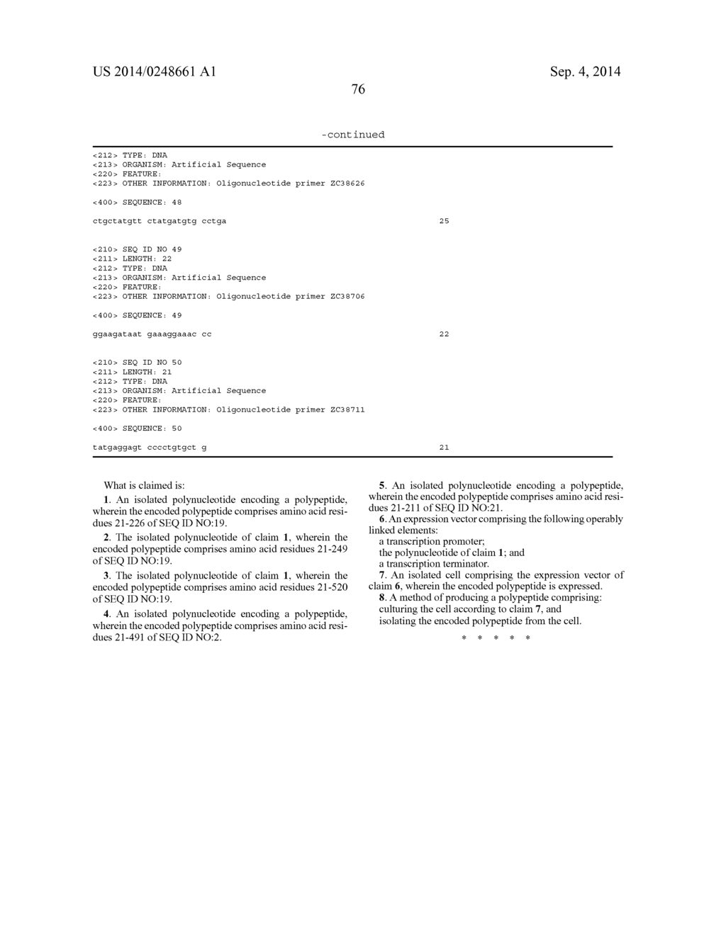 ZCYTOR19 POLYNUCLEOTIDES, POLYPEPTIDES, ANTIBODIES AND METHODS OF USE - diagram, schematic, and image 77