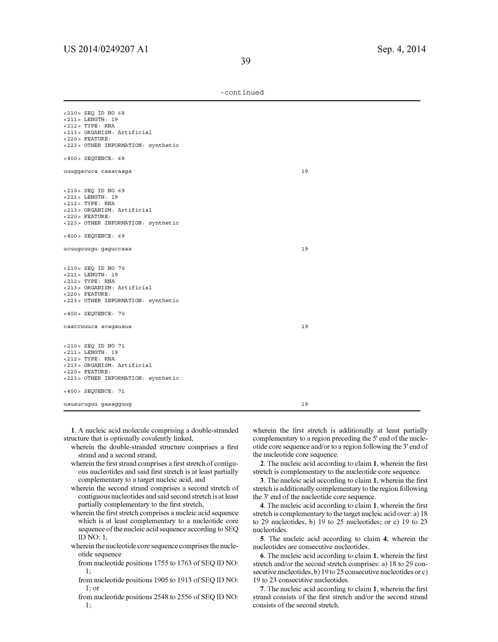 MEANS FOR INHIBITING THE EXPRESSION OF ORC-1 - diagram, schematic, and image 47