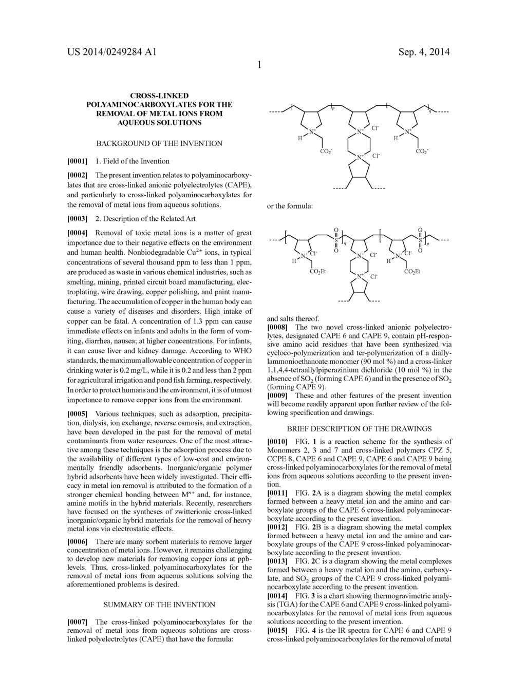 CROSS-LINKED POLYAMINOCARBOXYLATES FOR THE REMOVAL OF METAL IONS FROM     AQUEOUS SOLUTIONS - diagram, schematic, and image 28