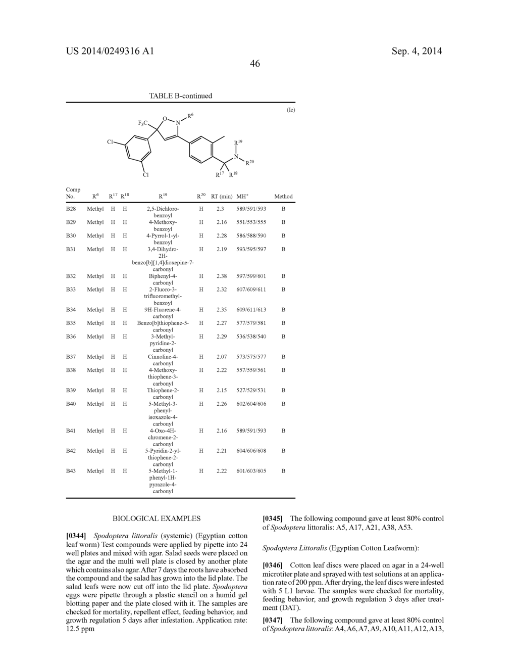 ISOXAZOLINE DERIVATIVES AS INSECTICIDES - diagram, schematic, and image 47