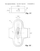 ABSORBENT ARTICLE INCLUDING AN ABSORBENT CORE LAYER HAVING A MATERIAL FREE     ZONE AND A TRANSFER LAYER ARRANGED BELOW THE ABSORBENT CORE LAYER diagram and image