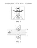 SYSTEM FOR AIDING THE GUIDANCE OF AN AIRCRAFT TRAVELLING AROUND AN AIRPORT     ZONE diagram and image