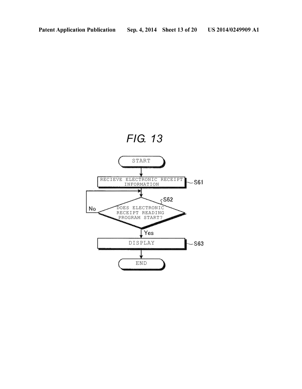 ELECTRONIC RECEIPT SYSTEM, INFORMATION PROCESSING APPARATUS, AND PROGRAM     THEREFOR - diagram, schematic, and image 14