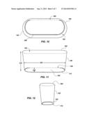SPLASH-RESISTANT LIDS, CONTAINER ASSEMBLIES INCLUDING SUCH LIDS AND     RELATED METHODS diagram and image