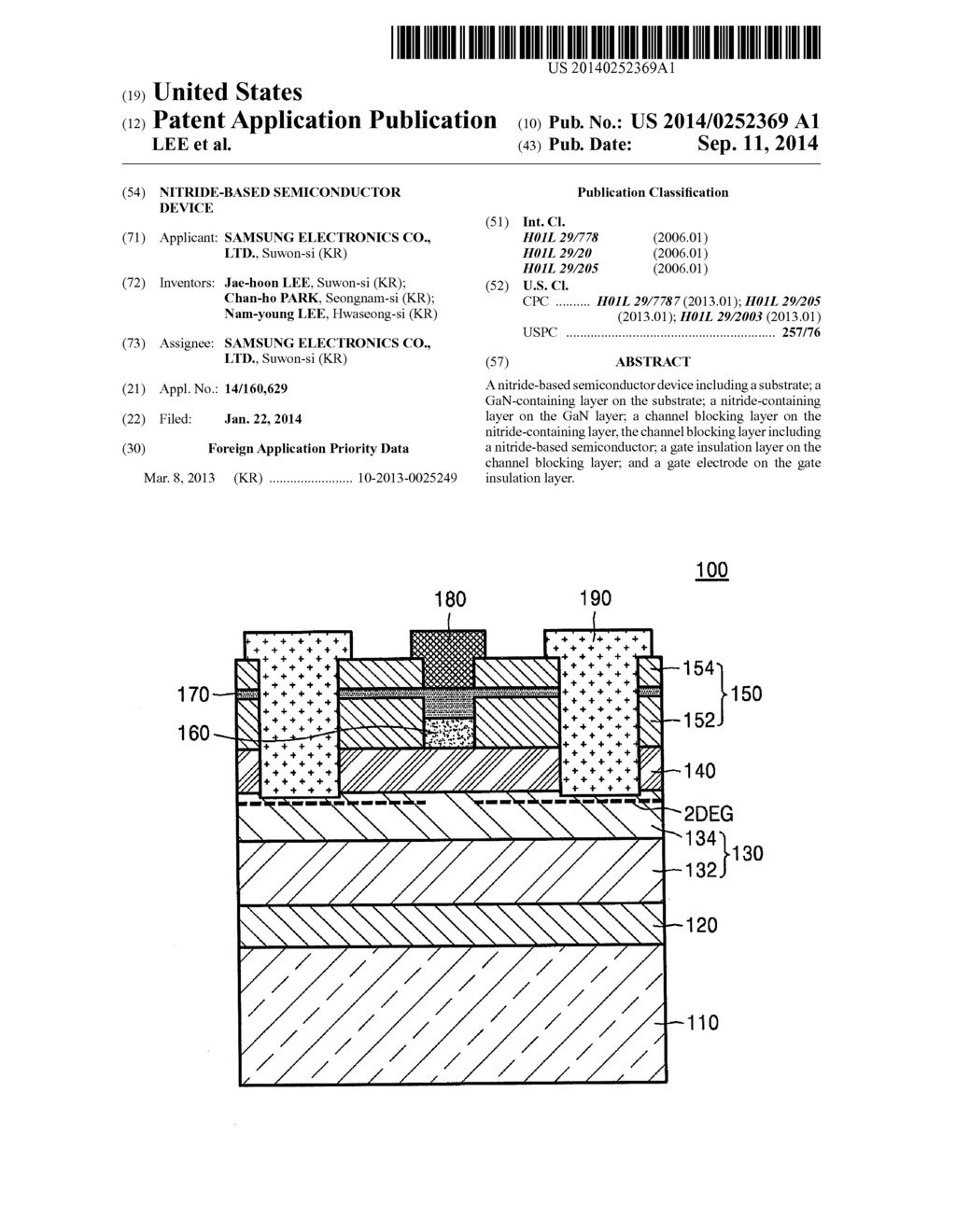 NITRIDE-BASED SEMICONDUCTOR DEVICE - diagram, schematic, and image 01