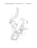 BICYCLE ELECTRONIC DISPLAY AND SHIFT LEVER MOUNT diagram and image