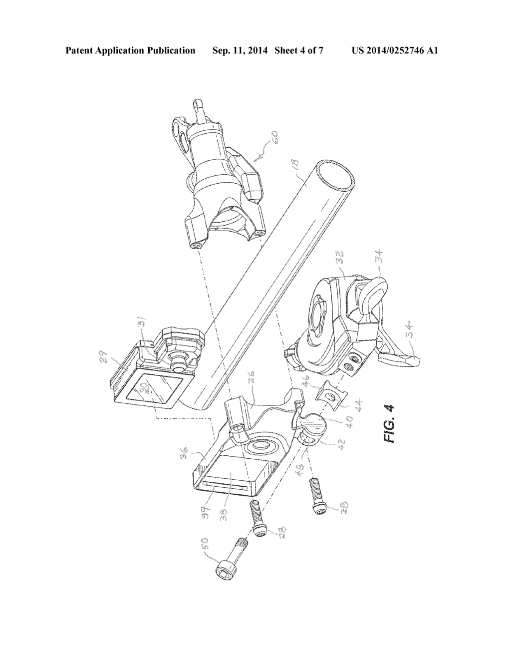 BICYCLE ELECTRONIC DISPLAY AND SHIFT LEVER MOUNT - diagram, schematic, and image 05