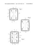 VEHICLE ROOF MADE OF GLASS COMPRISING LOCALIZED ZONES OF COMPRESSIVE     STRESS diagram and image