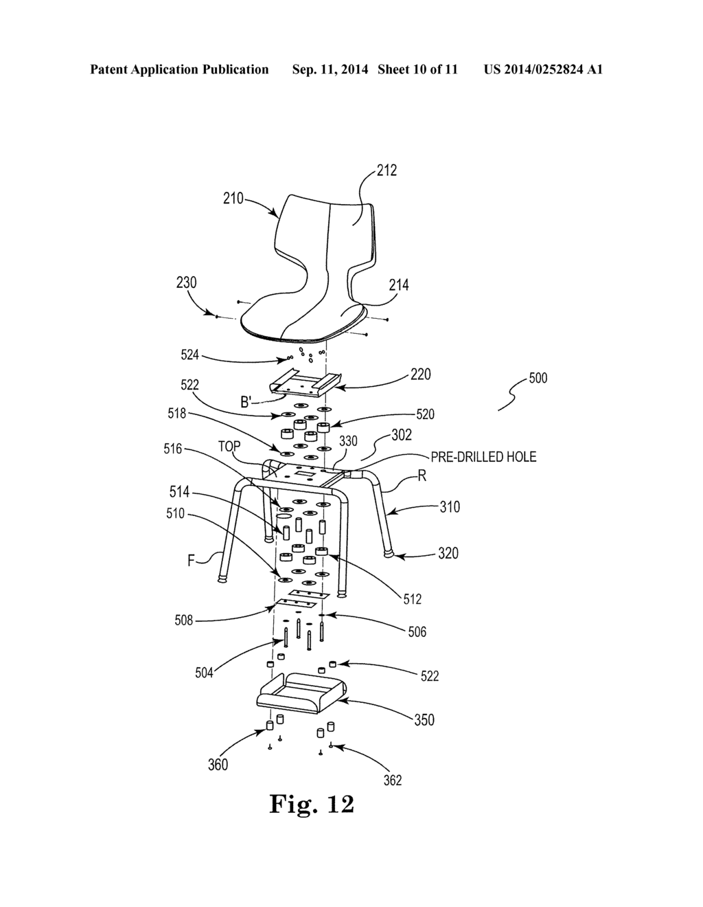 MULTI-DIRECTIONAL BODY MOTION STACK CHAIR - diagram, schematic, and image 11