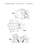 OMNIDIRECTIONAL WHEEL THAT CAN BE DRIVEN BY A MOTOR AND VEHICLE PROVIDED     THEREWITH diagram and image
