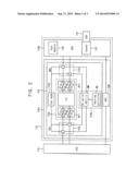 SEMICONDUCTOR DEVICE ON DEVICE INTERFACE BOARD AND TEST SYSTEM USING THE     SAME diagram and image