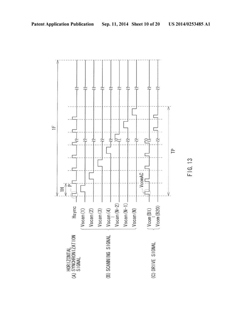 DISPLAY PANEL WITH TOUCH DETECTION FUNCTION, METHOD OF DRIVING THE SAME,     DRIVE CIRCUIT, AND ELECTRONIC UNIT - diagram, schematic, and image 11