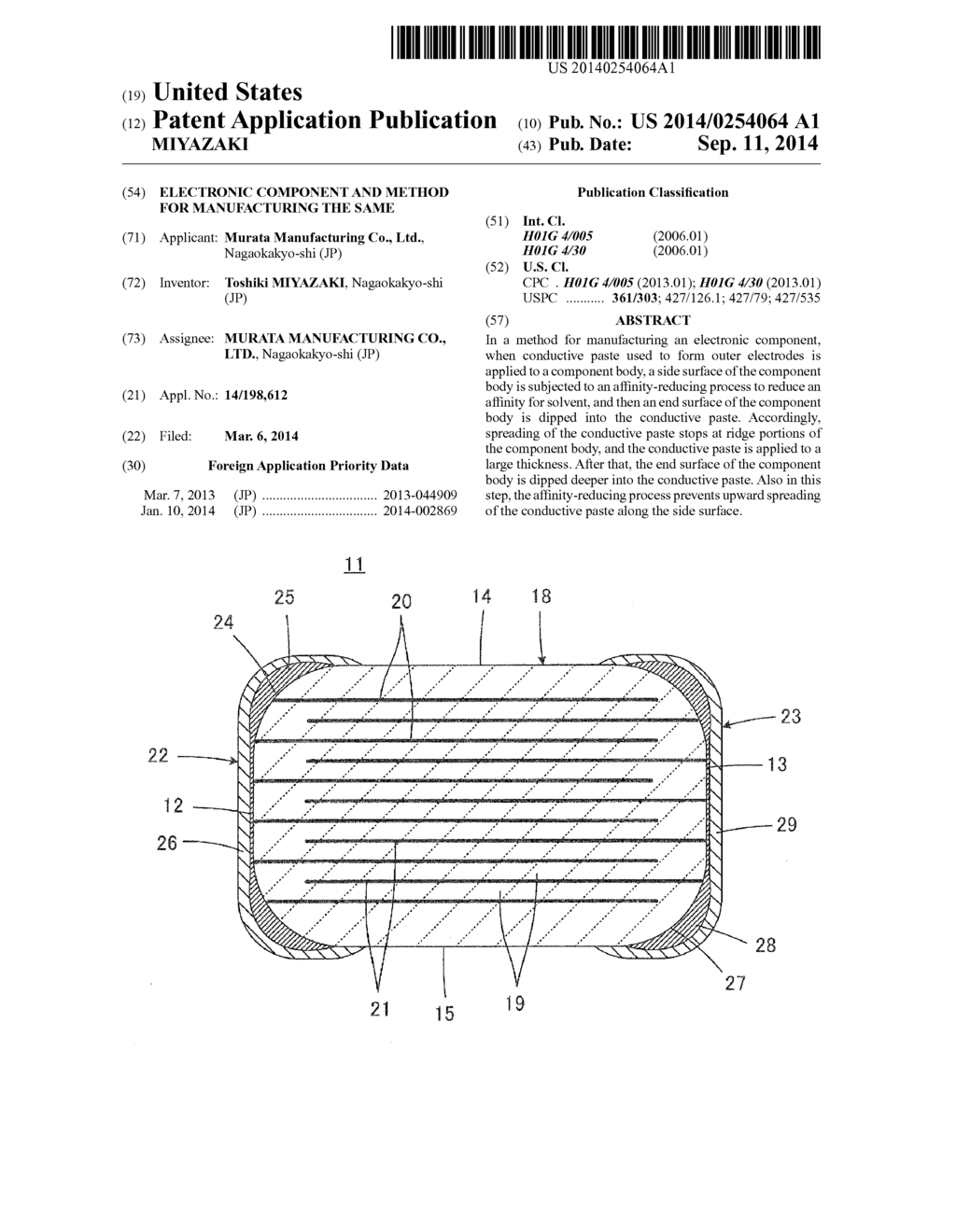 ELECTRONIC COMPONENT AND METHOD FOR MANUFACTURING THE SAME - diagram, schematic, and image 01