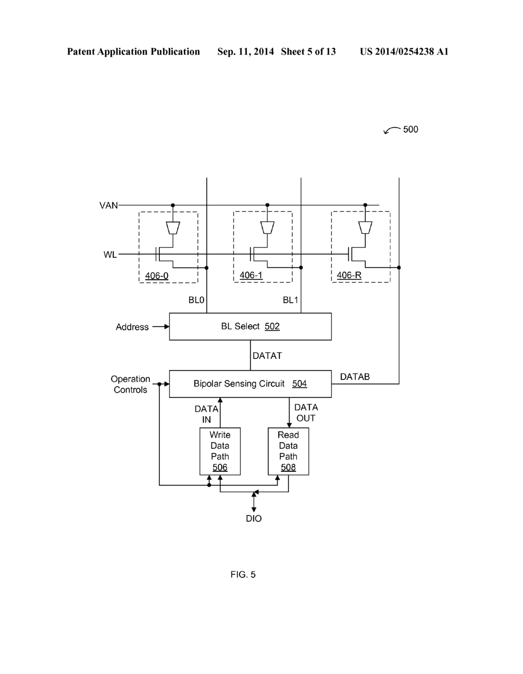 SENSING DATA IN RESISTIVE SWITCHING MEMORY DEVICES - diagram, schematic, and image 06