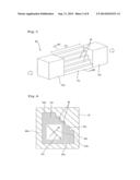 POLARIZATION CONVERTER INCLUDING A JAGGED DIAGONAL LINE IN PLANE     ORTHOGONAL TO PROPAGATION DIRECTION OF ELECTROMAGNETIC WAVE diagram and image