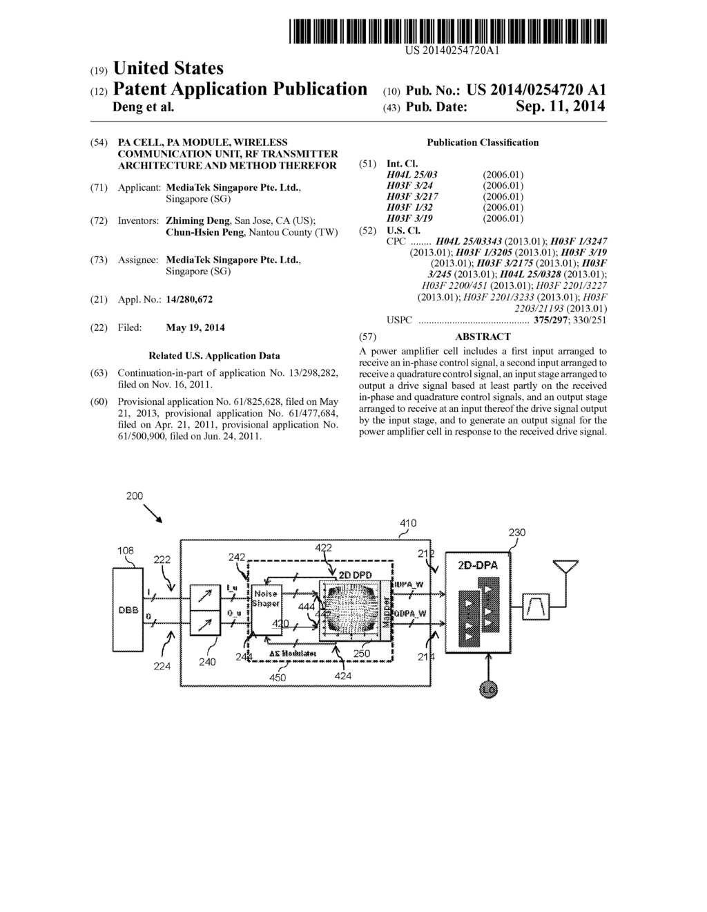 PA CELL, PA MODULE, WIRELESS COMMUNICATION UNIT, RF TRANSMITTER     ARCHITECTURE AND METHOD THEREFOR - diagram, schematic, and image 01