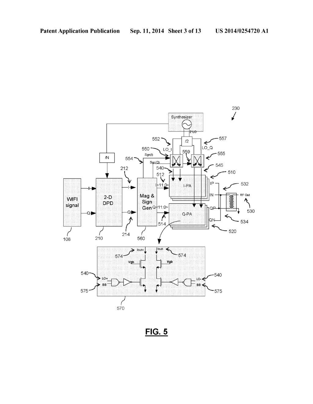 PA CELL, PA MODULE, WIRELESS COMMUNICATION UNIT, RF TRANSMITTER     ARCHITECTURE AND METHOD THEREFOR - diagram, schematic, and image 04