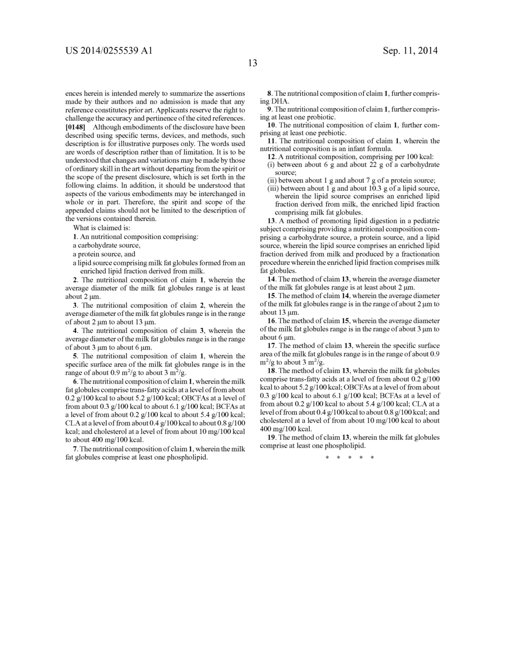 Nutritional Compositions Containing Structured Fat Globules and Uses     Thereof - diagram, schematic, and image 14