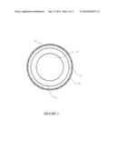 DUAL CORE GOLF BALL HAVING NEGATIVE-HARDNESS-GRADIENT THERMOPLASTIC INNER     CORE AND SHALLOW POSITIVE-HARDNESS-GRADIENT THERMOSET OUTER CORE LAYER diagram and image