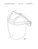 ELECTRIC-ARC RESISTANT FACE SHIELD OR LENS INCLUDING IR-BLOCKING INORGANIC     NANOPARTICLES diagram and image