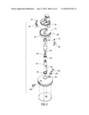 MILL HEAD FOR A BONE MILL, THE MILL HEAD HAVING ONE OR MORE CONTAINMENT     RINGS THAT PREVENT UNWANTED DISCHARGE OF THE CONTENTS OF THE BONE MILL diagram and image