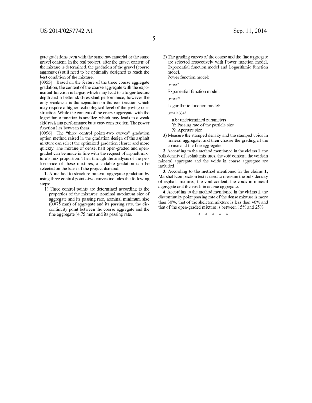 METHOD TO STRUCTURE MINERAL AGGREGATE GRADATION BY USING THREE CONTROL     POINTS AND TWO CURVES - diagram, schematic, and image 10