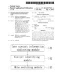 METHOD AND DEVICE FOR SWITCHING CURRENT INFORMATION PROVIDING MODE diagram and image