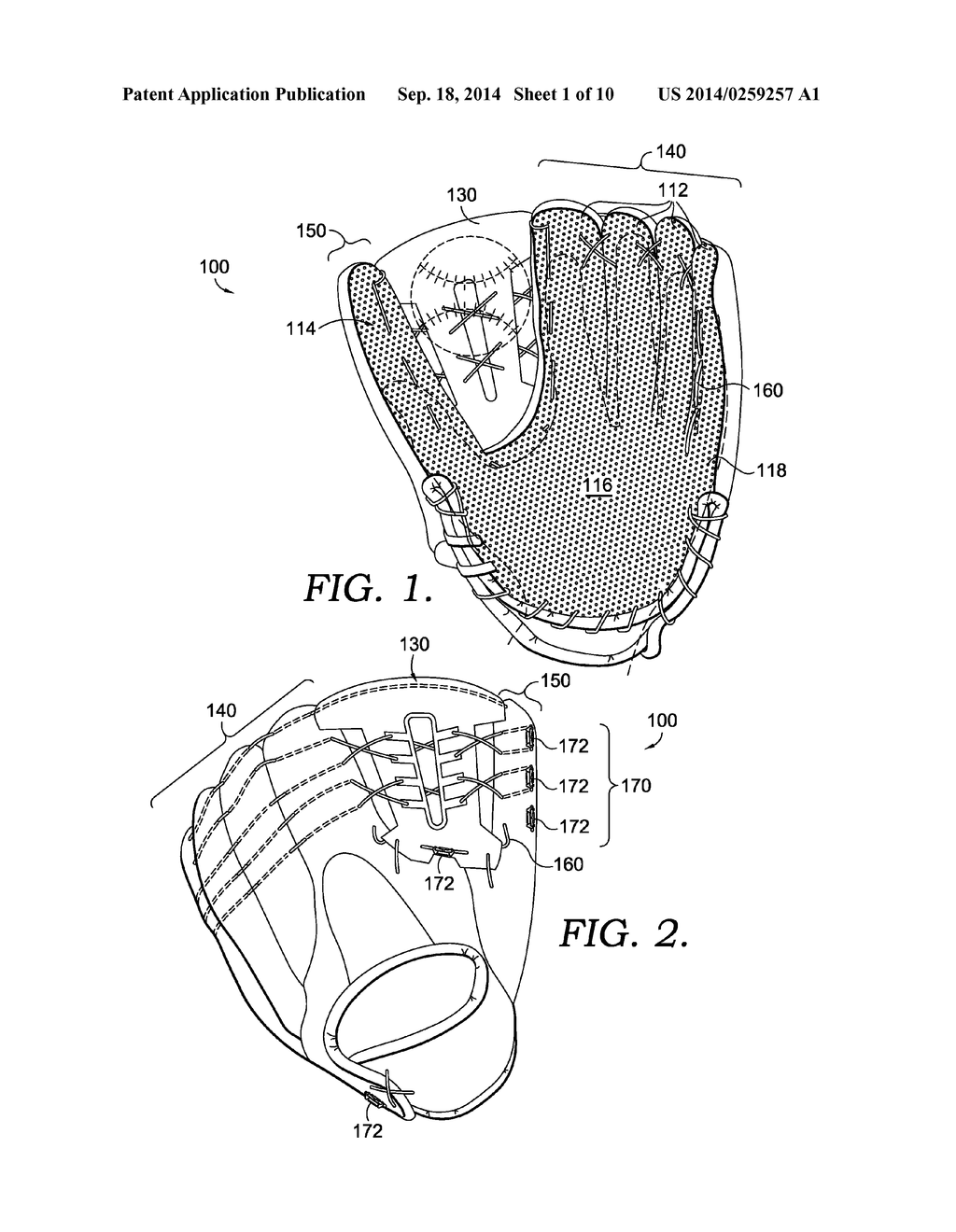 Breathable And Adjustable Fielding Glove - diagram, schematic, and image 02
