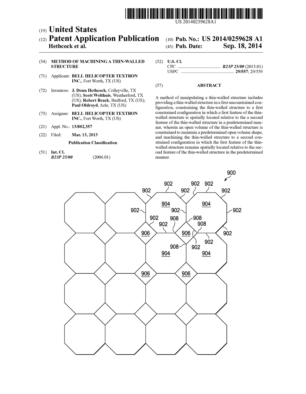 Method of Machining a Thin-Walled Structure - diagram, schematic, and image 01