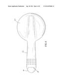 Pumpkin Carving Spoon with Nested Knife diagram and image