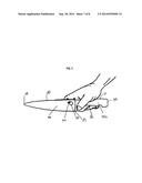 Knife that Relieves Pressure on Metacarpophalangeal Joint of Index Finger diagram and image