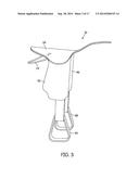 YOUTH STIRRUP ATTACHMENT FOR ANADULT SIZE SADDLE diagram and image