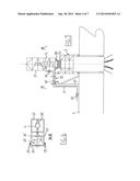 ASSEMBLY FOR TRANSFERRING FLUIDS BETWEEN A VESSEL AND A TURRET STRUCTURE     MOUNTED IN SAID VESSEL diagram and image