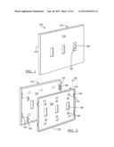 WALL MOUNTED ELECTRICAL DEVICE COVER PLATE ASSEMBLY diagram and image